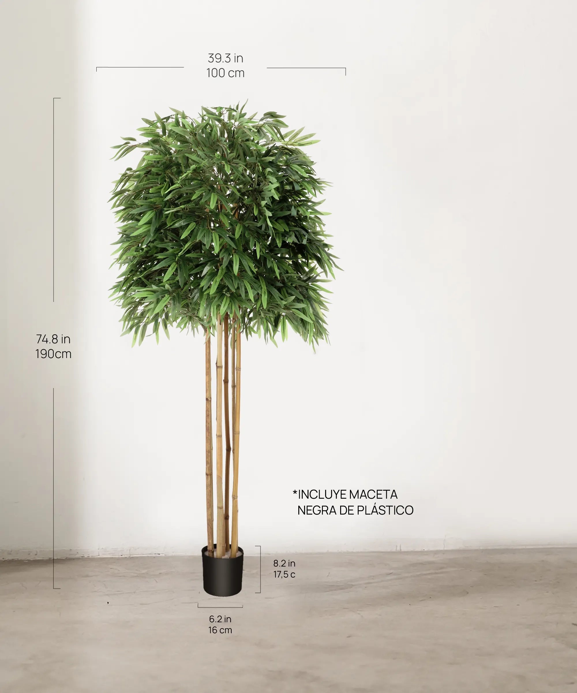 Bambú 190 cm MAIA SHOP