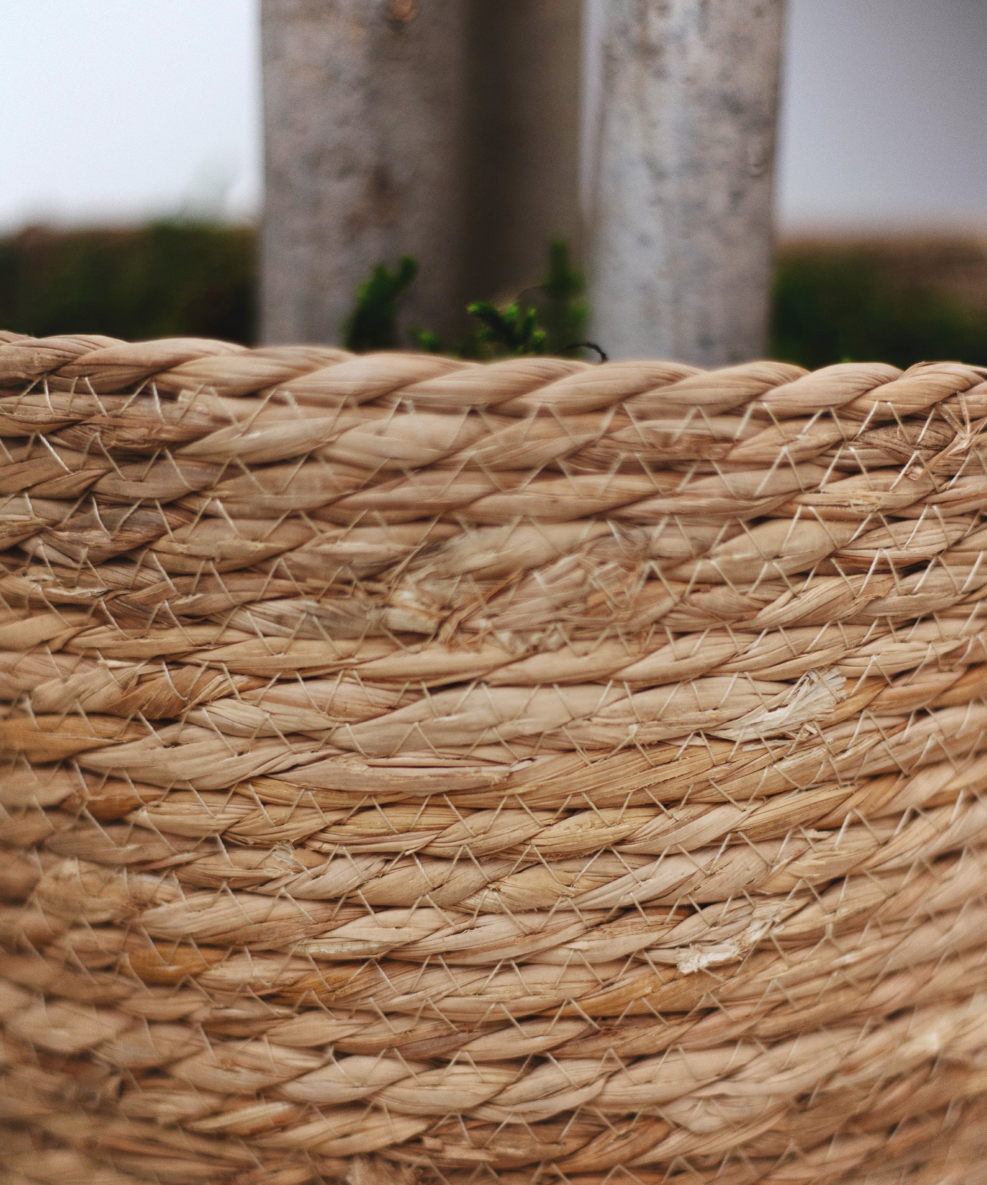 Detalle Macetas de Mimbre Lia MAIA SHOP