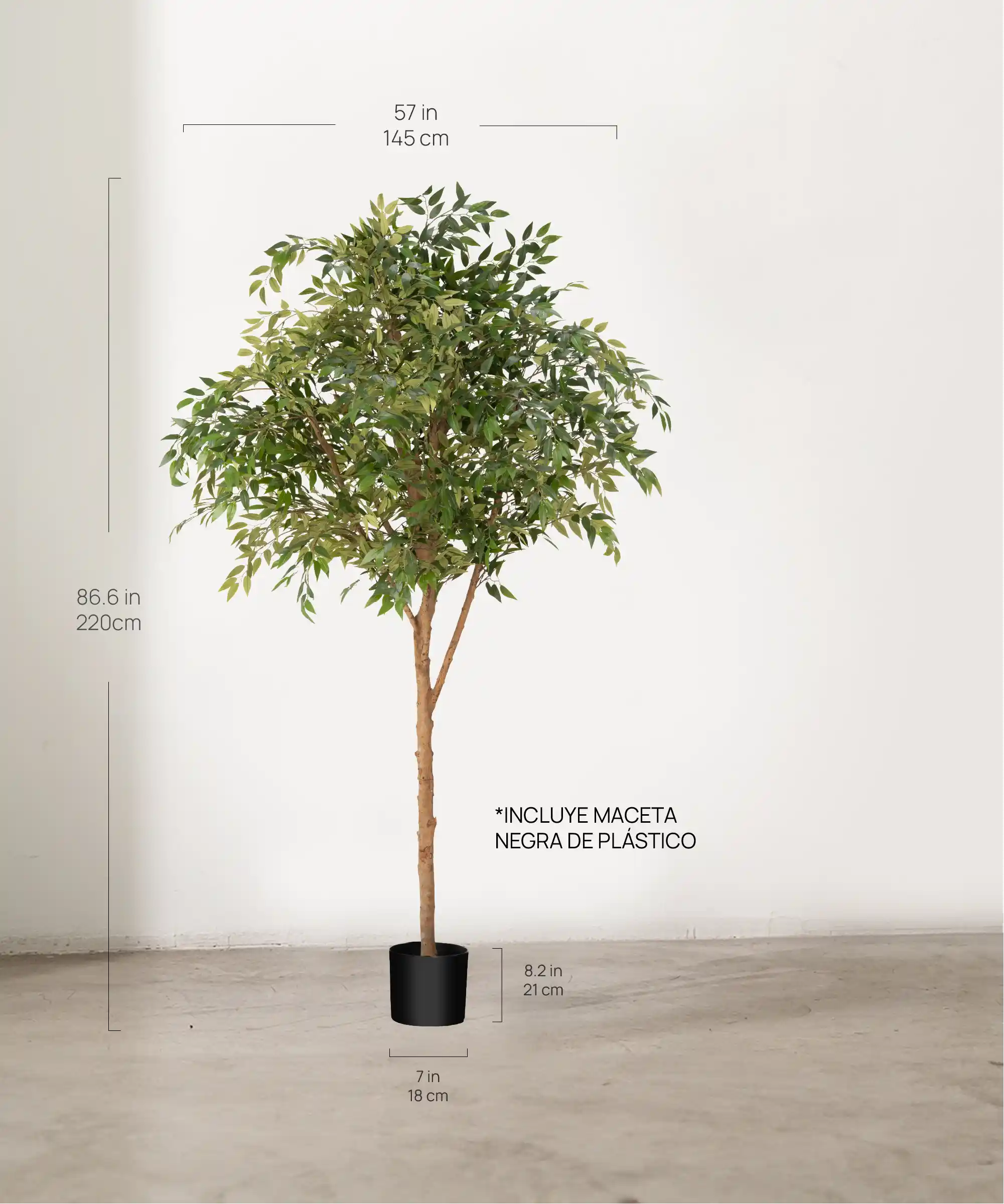 MAIA SHOP Medidas Ficus Artificial 220 cm