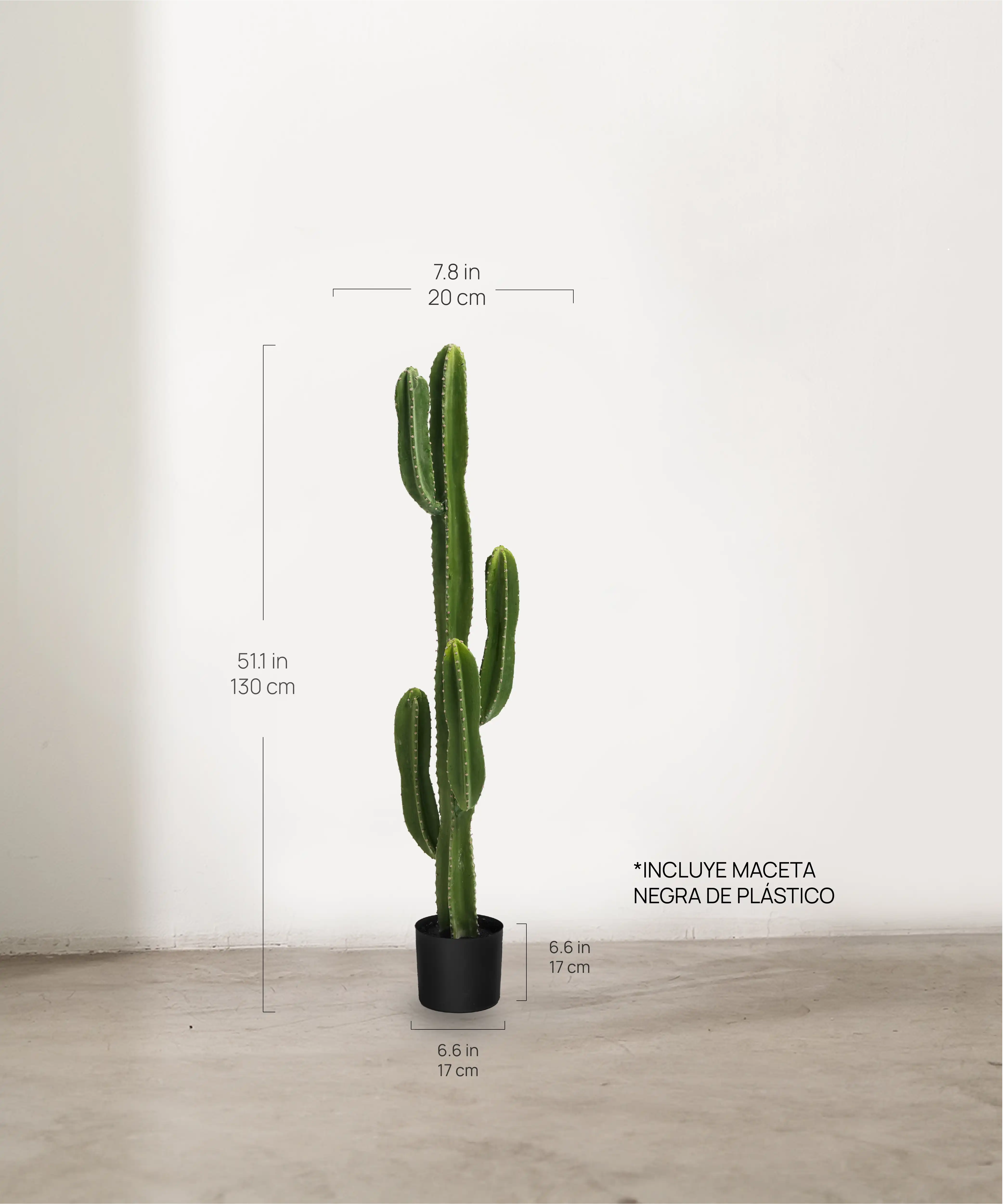 Medidas Cactus Artificial 130 MAIA SHOP