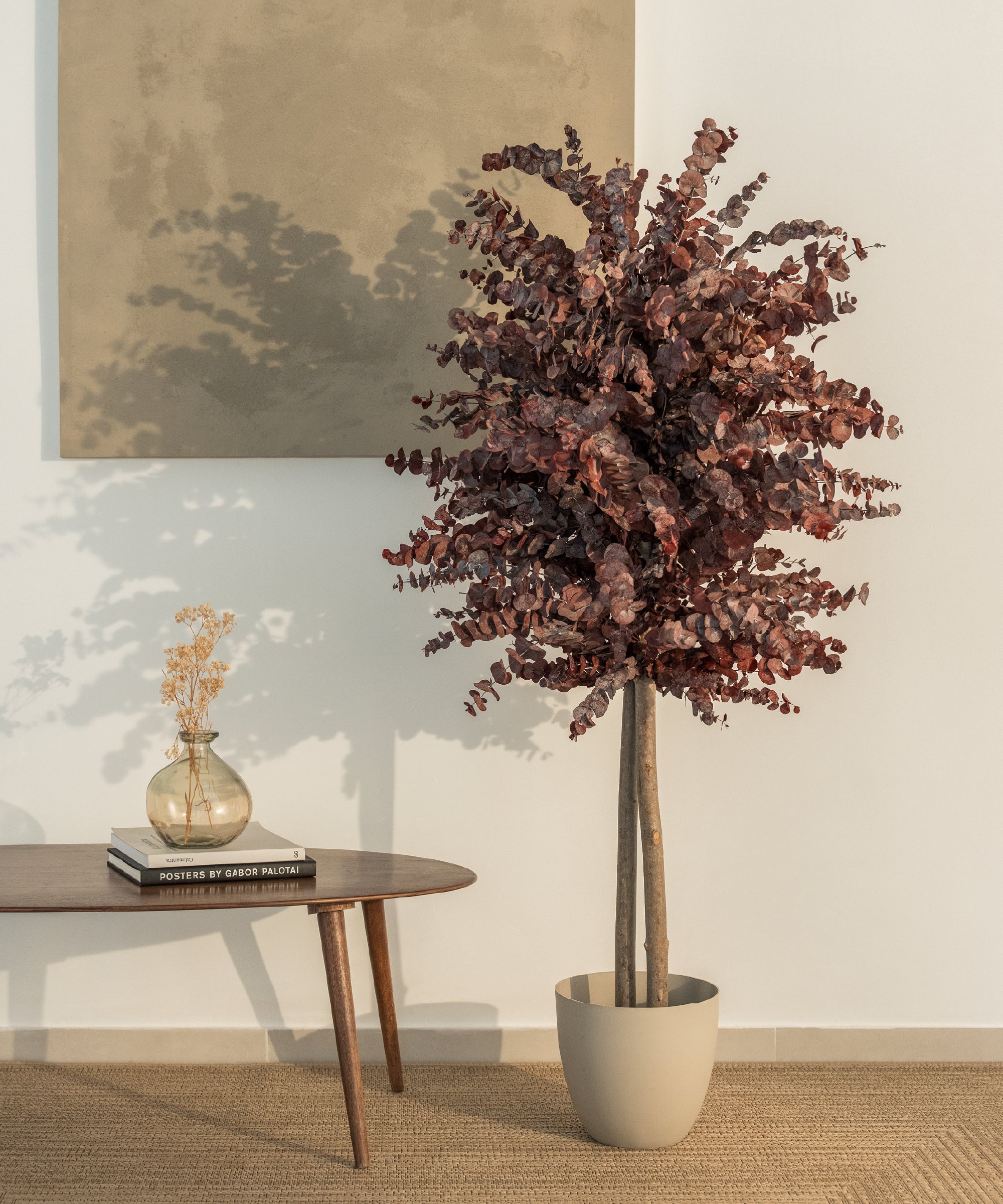 arbol preservado eucalipto burdeos 150