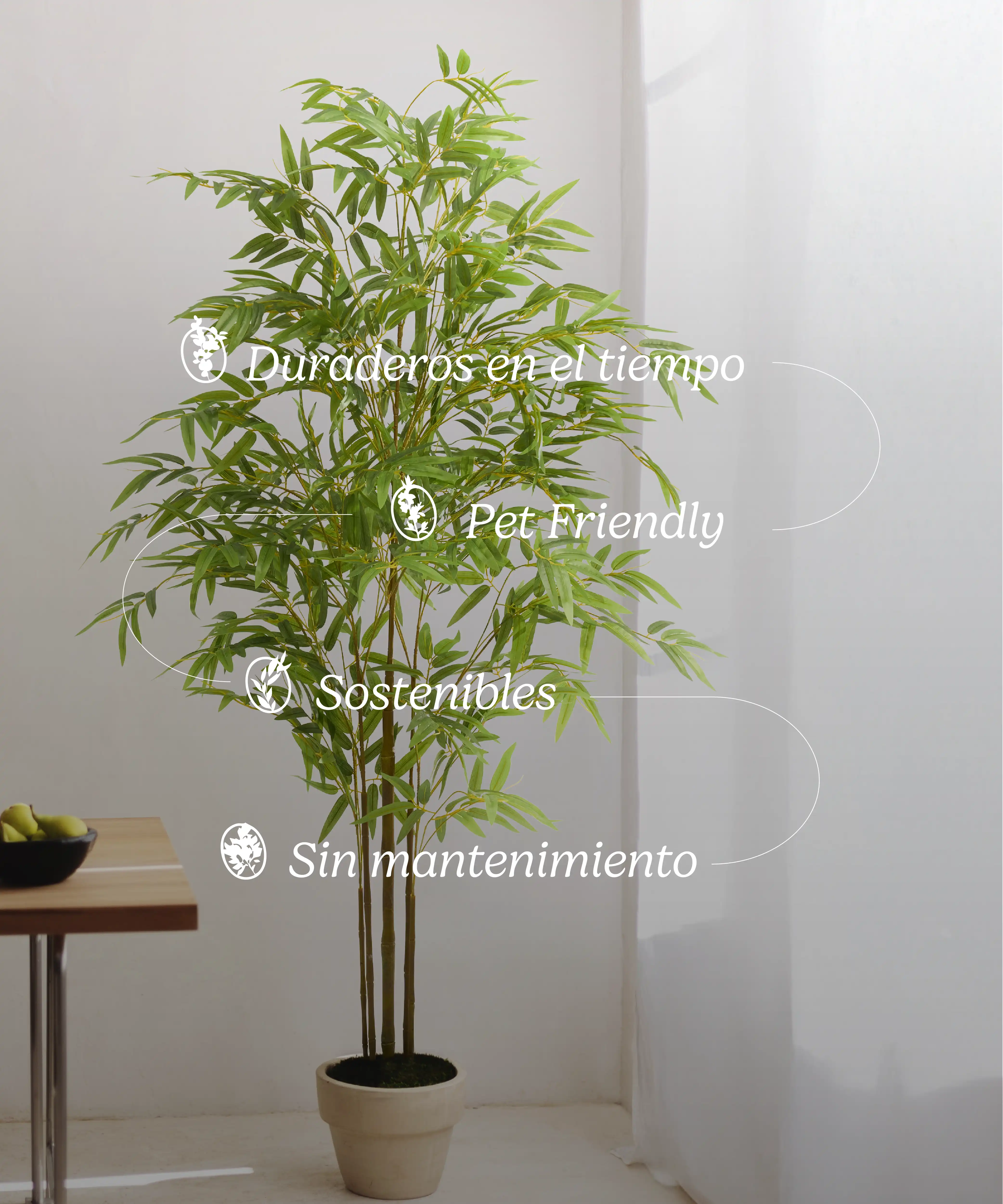 bambu artificial minimal caracteristicas