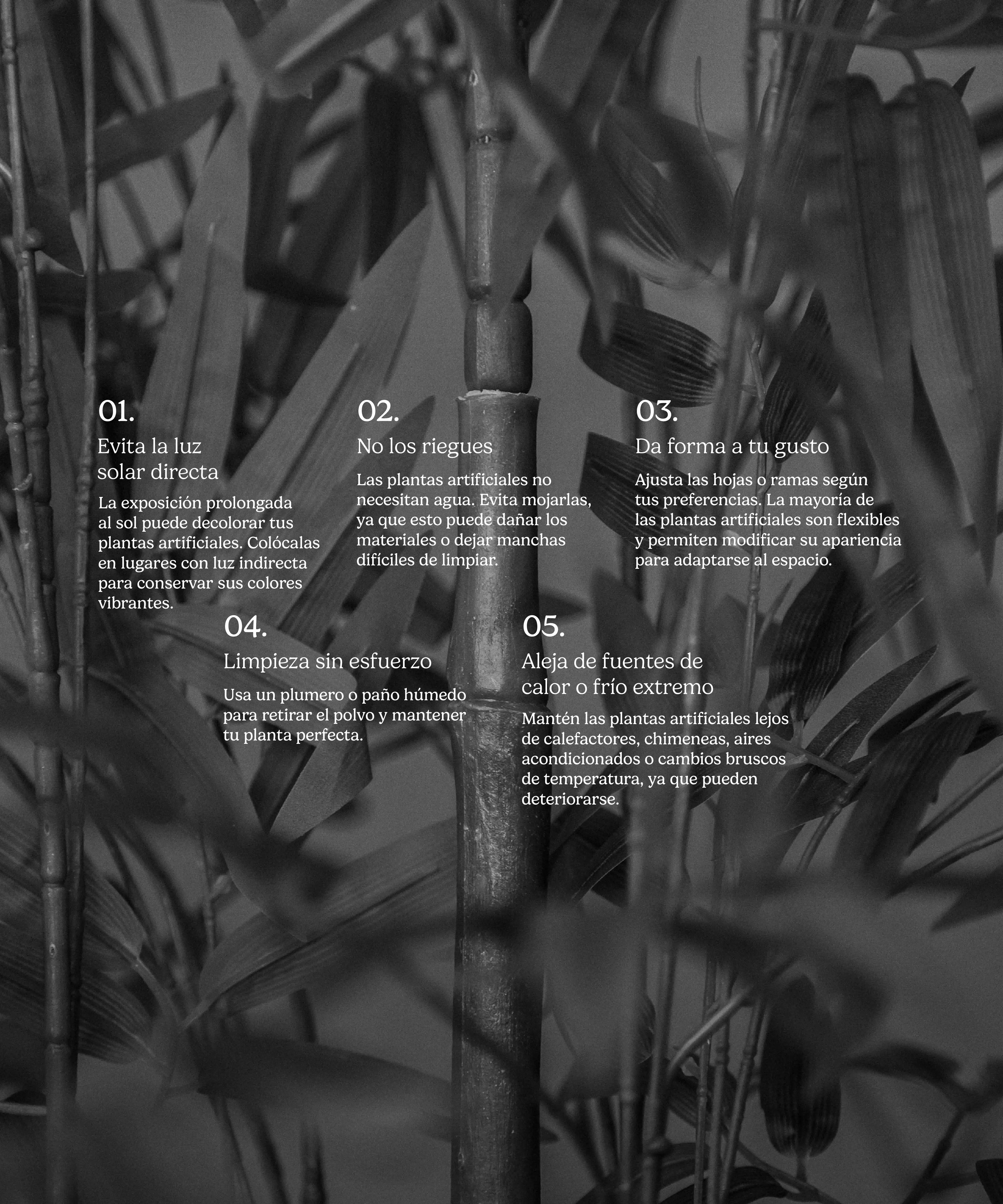 bambu artificial minimal cuidados