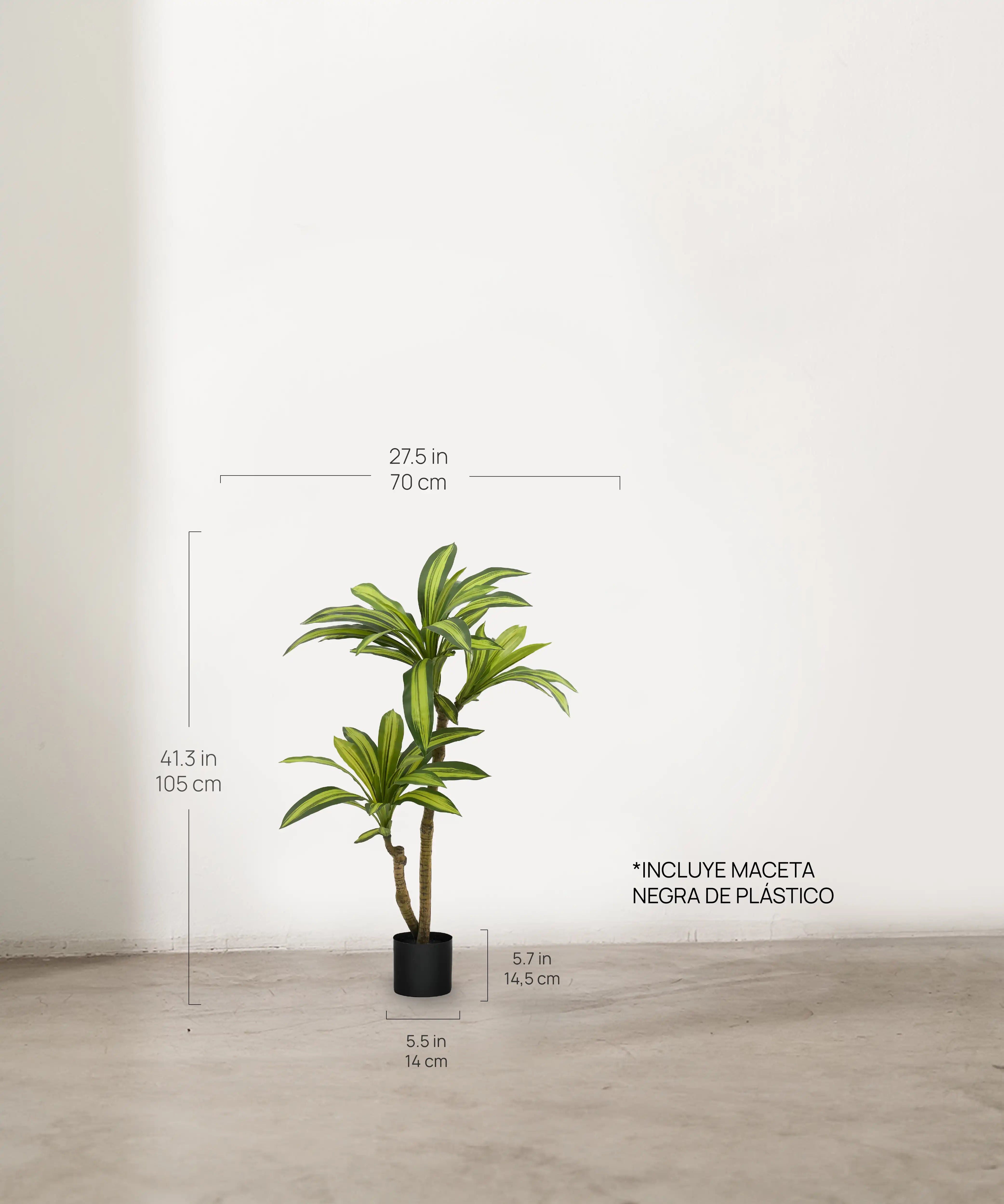 dracena artificial 105 medidas
