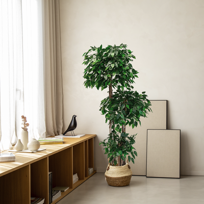 Künstlicher Ficus mit Baumkronen