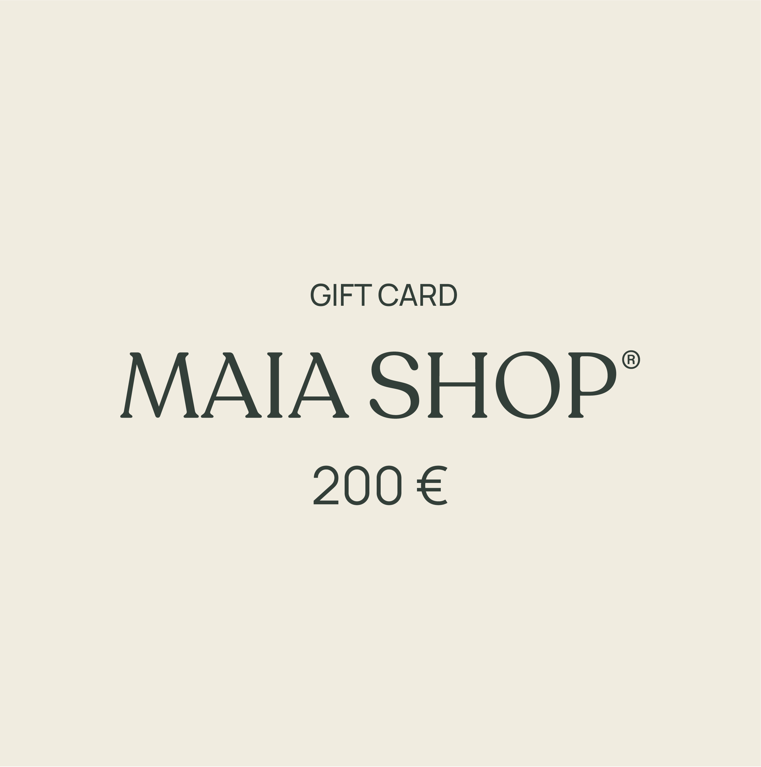 Gift Card MAIA SHOP 200