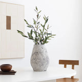 Jarron decorativo de ceramica Brisa Blanco