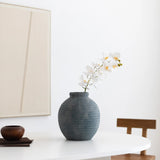 Jarrón decorativo de cerámica Terra Azul