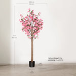 MAIA SHOP Almendro Rosa Artificial 180 cm