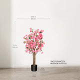 Medidas Almendro Rosa Artificial 105 cm MAIA SHOP