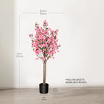 Medidas Almendro Rosa Artificial 150 cm MAIA SHOP