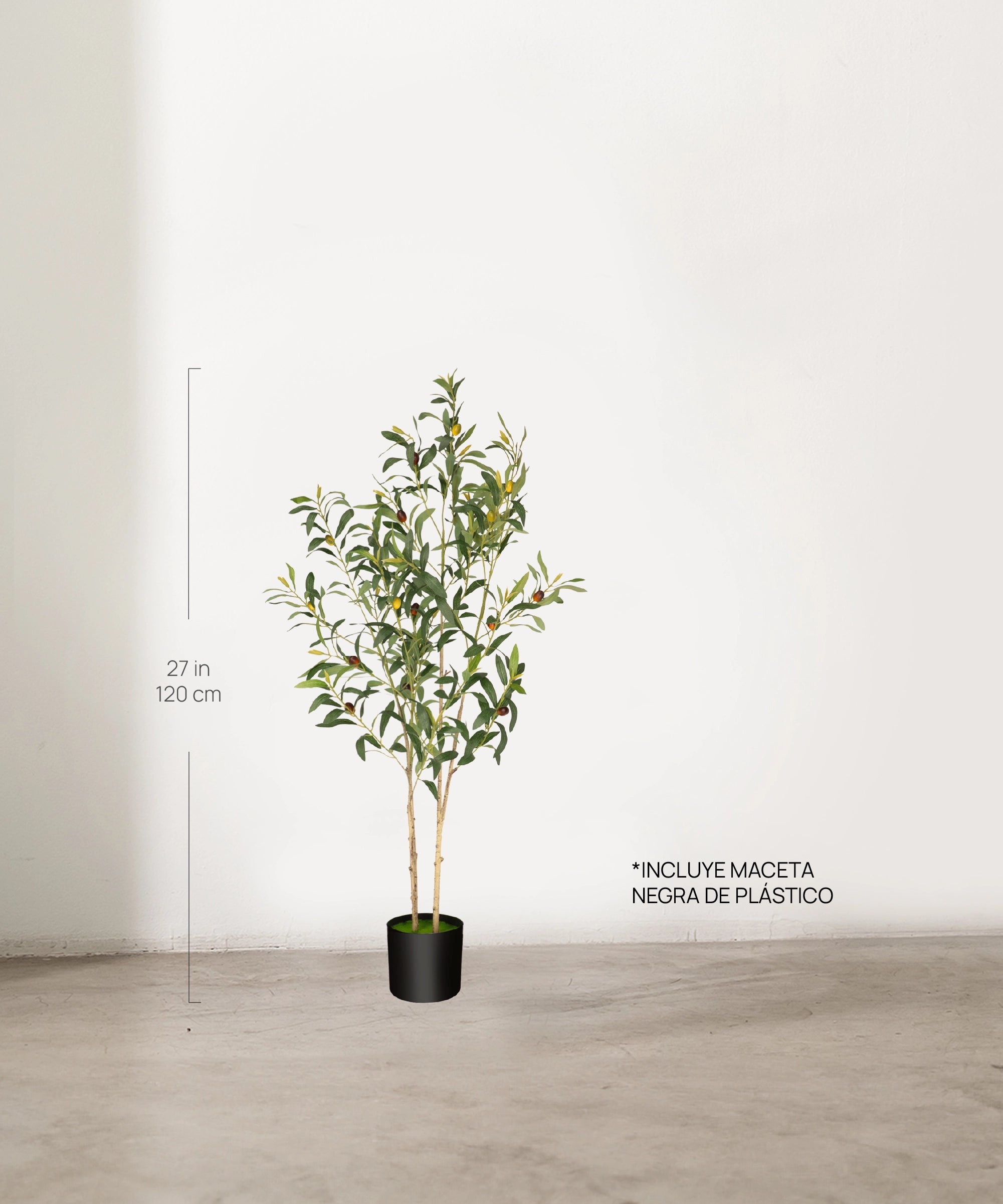 Medidas Olivo artificial Flair 120 cm MAIA SHOP