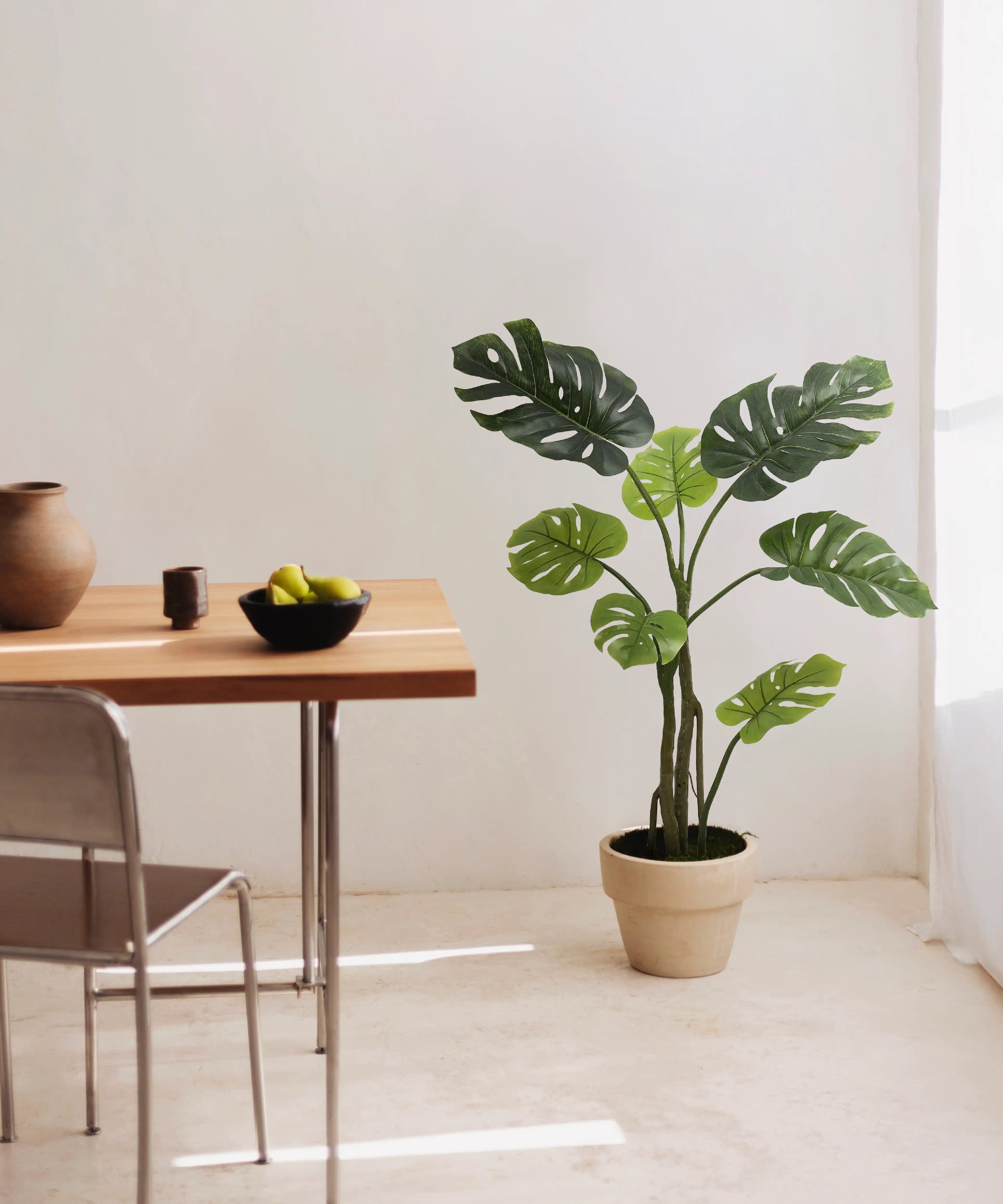 planta monstera artificial Artificial Monstera 120 cm