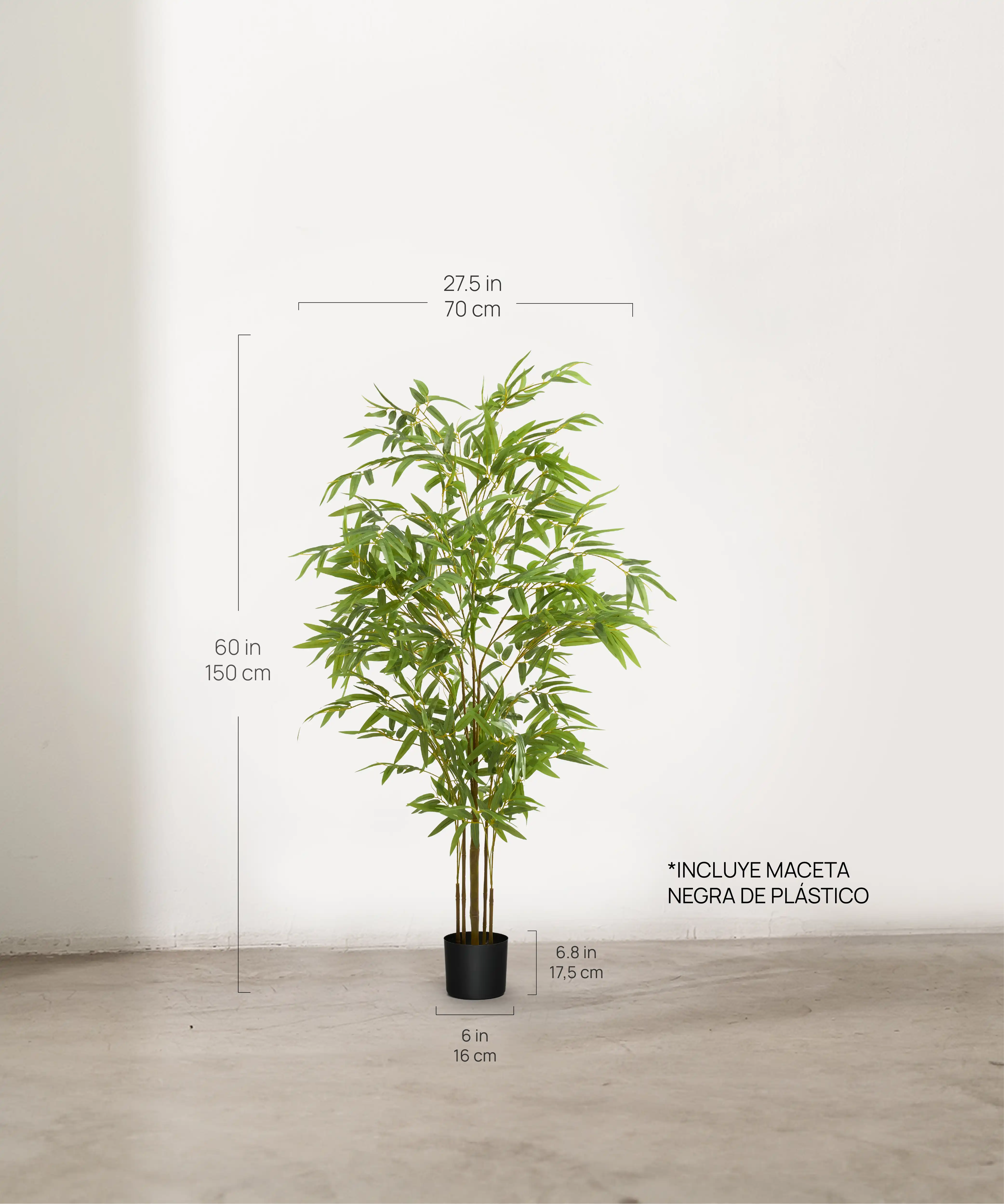 bambu artificial minimal 150 medidas