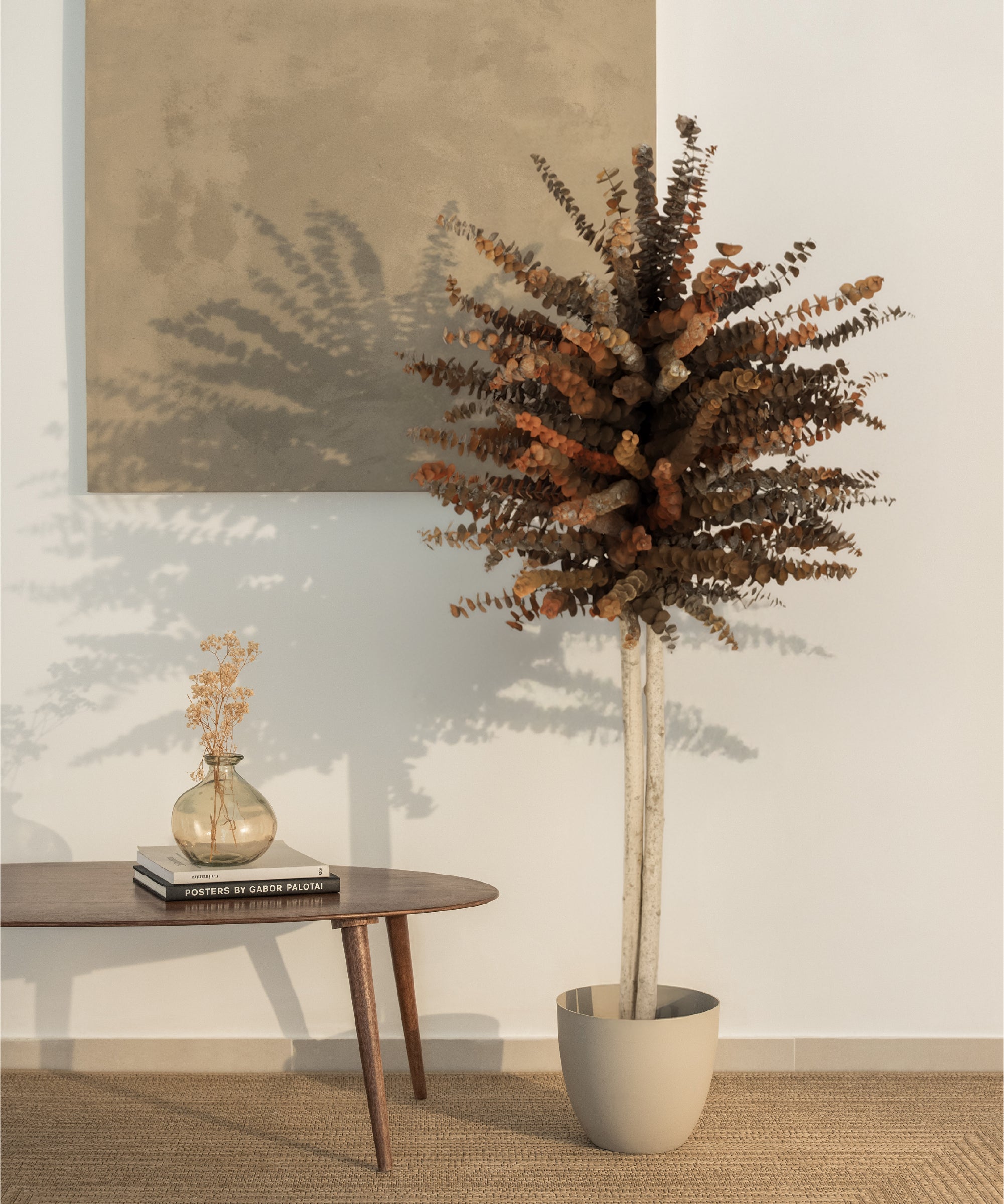 eucalipto preservado baby 150 cm MAIA SHOP Ocre
