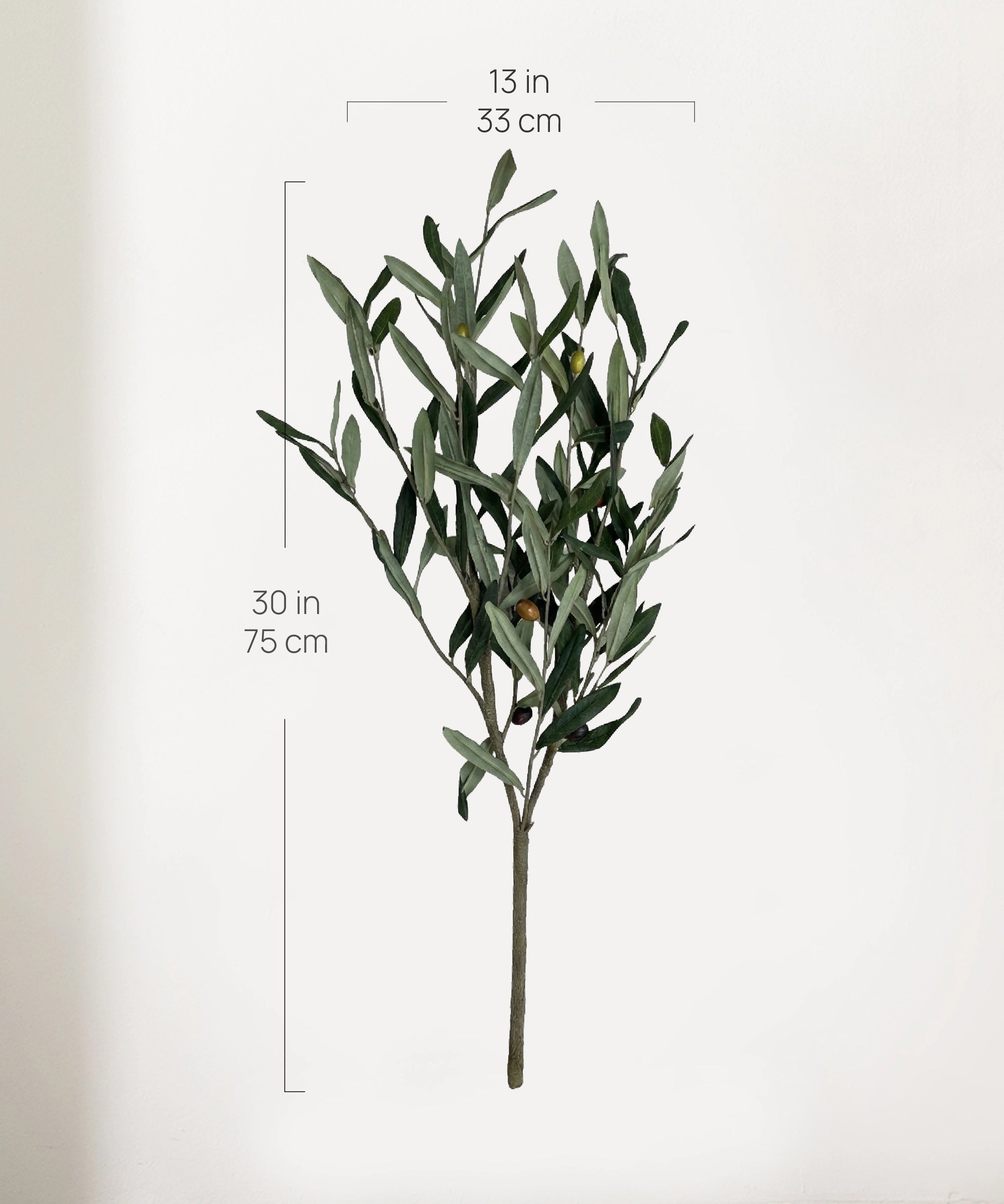 Medidas ramas de olivo artificial MAIASHOP