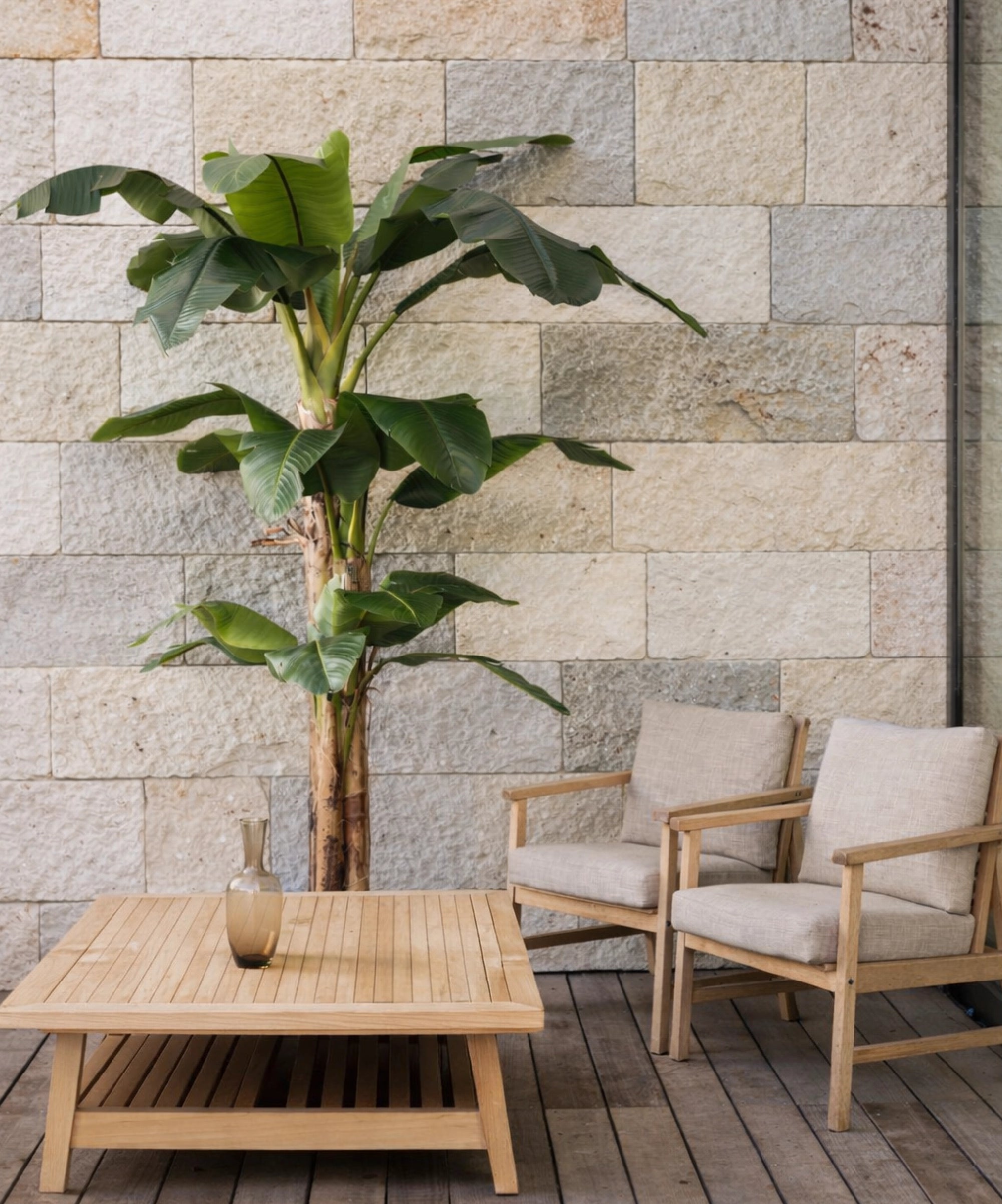 Planta artificial tipo platanera 320cm en terraza MAIASHOP